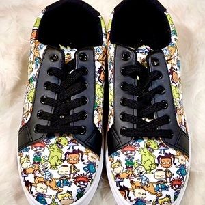 RUGRATS Nickelodeon cartoon by Viacom unisex All Over Print Lace Up Shoes
